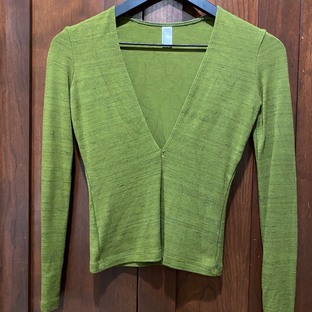 American Apparel Long Sleeve V-Neck